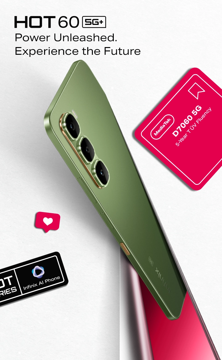 Infinix Hot 60 Price in Pakistan, Specs, and Full Review 1 Infinix Hot 60 front and back design